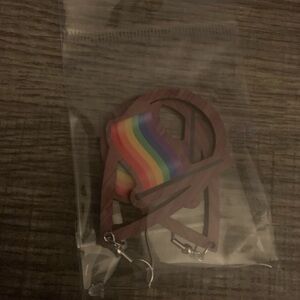 Pride flag earrings